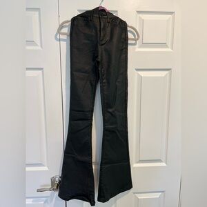 Edikted Flare Leather Pants